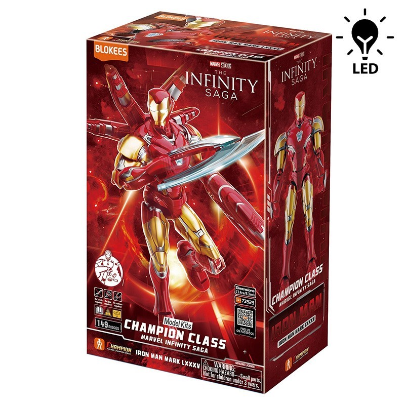 Marvel Hero Blokees Champion Class 01 Iron Man Mk85 Ex