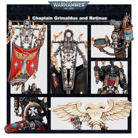Black Templar - Chapelain Grimaldus & Suite